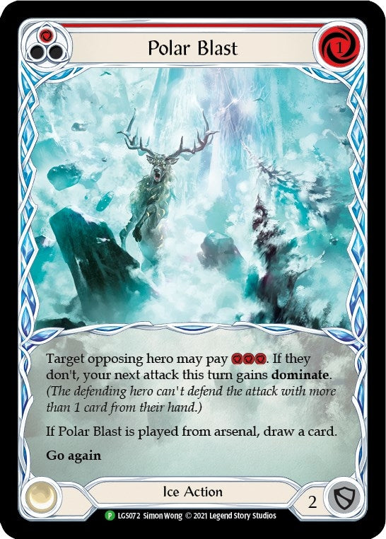 Image for Polar Blast (Red) [Flesh and Blood: Promo Cards]