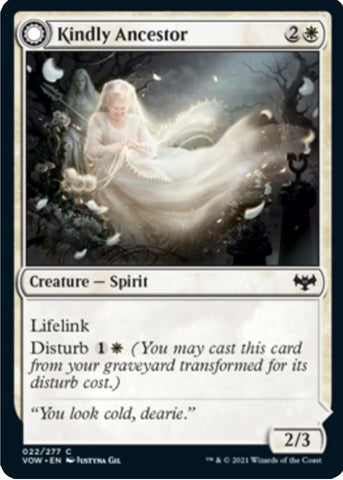Kindly Ancestor // Ancestor's Embrace [Innistrad: Crimson Vow]