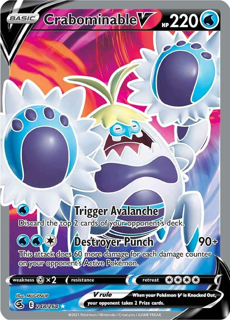 Crabominable V Full Art (248/264) [SWSH08]