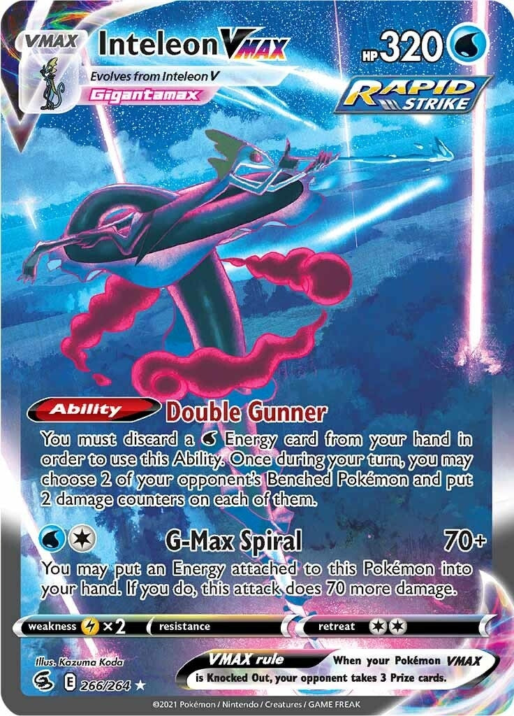Inteleon VMAX Alternate Art Secret (266/264) [SWSH08]