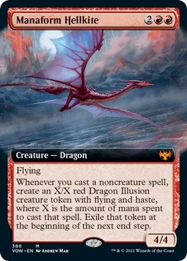 Manaform Hellkite Extended Art (380) [VOW]