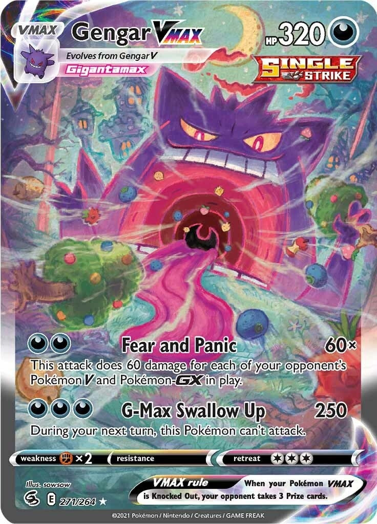 Gengar VMAX Alternate Art Secret (271/264) [SWSH08]