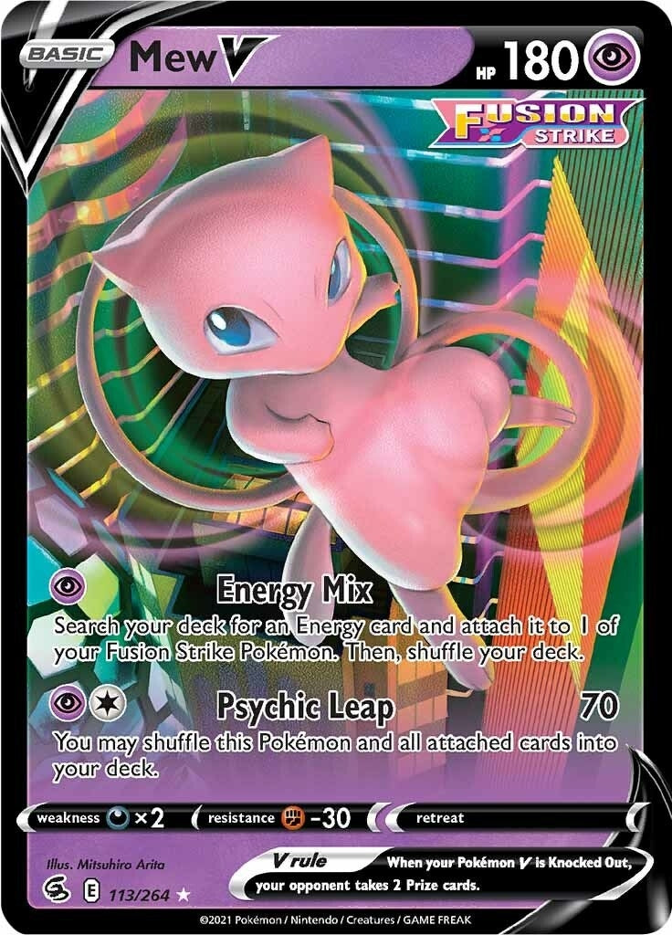 Mew V (113/264) (SWSH08: Fusion Strike)