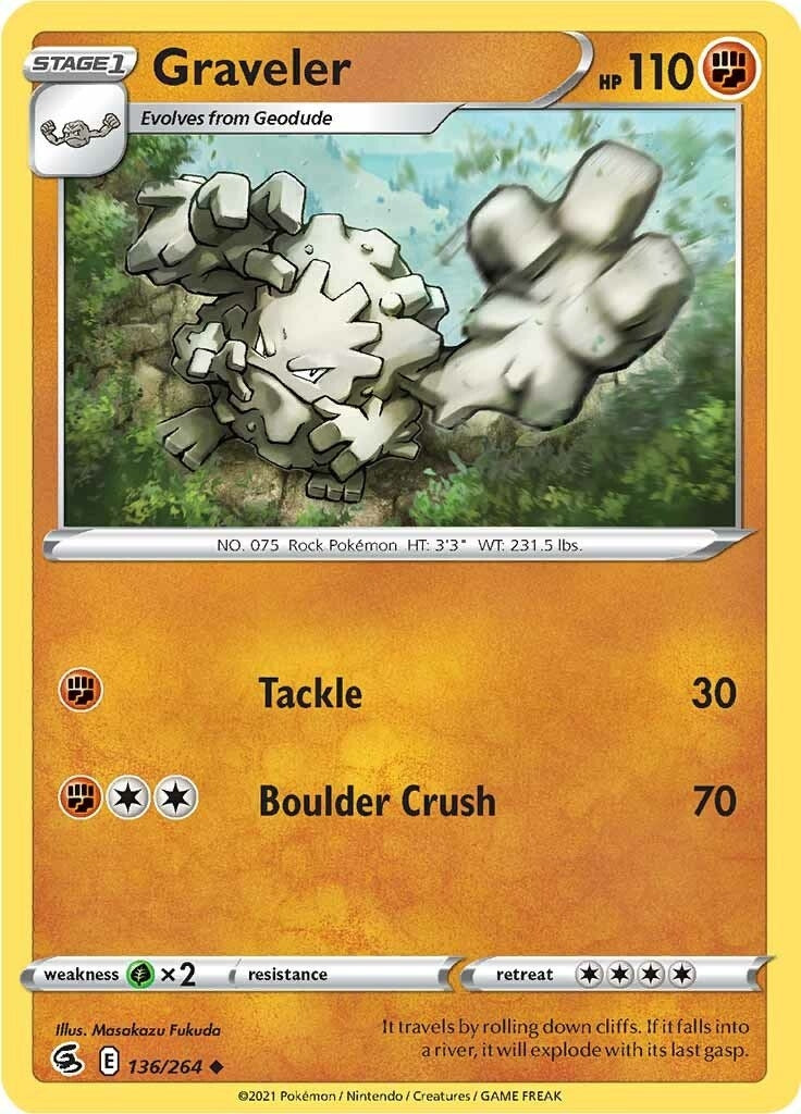 Graveler (136/264) (SWSH08: Fusion Strike)