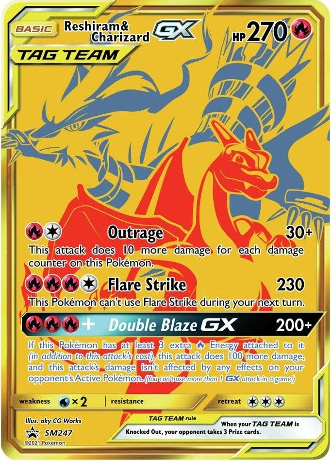 Reshiram and Charizard GX SM247 (SM247) [SMP]