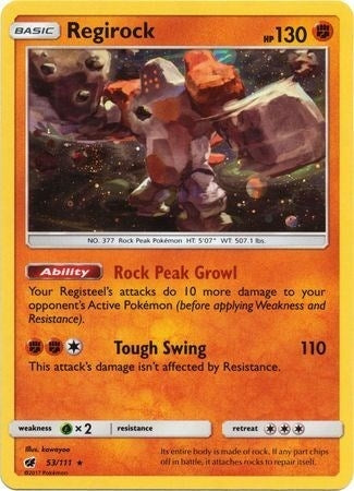Regirock 53 111 Cosmos Holo (53/111) [SMP]