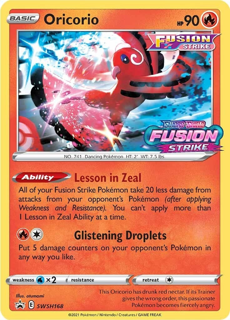 Oricorio SWSH168 Prerelease (SWSH168) [SWSD]