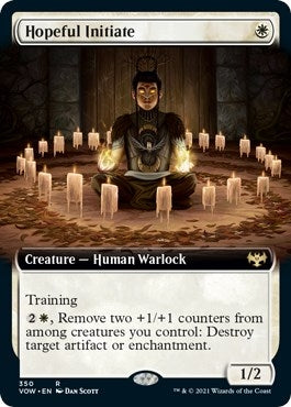 Hopeful Initiate Extended Art (350) [VOW]