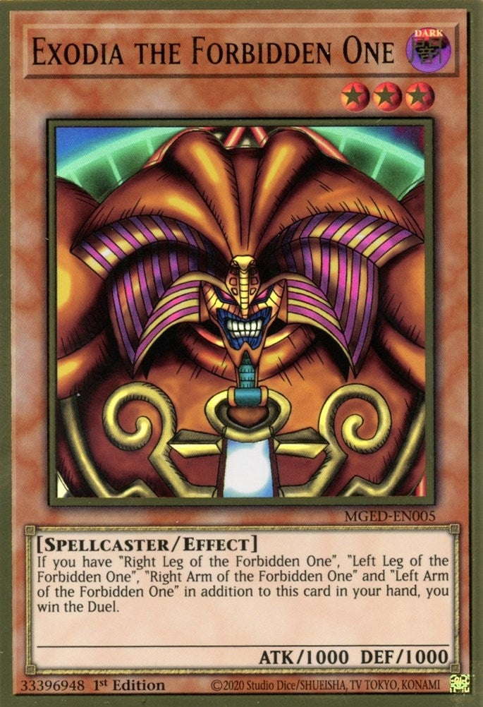 Exodia the Forbidden One [MGED-EN005] Gold Rare