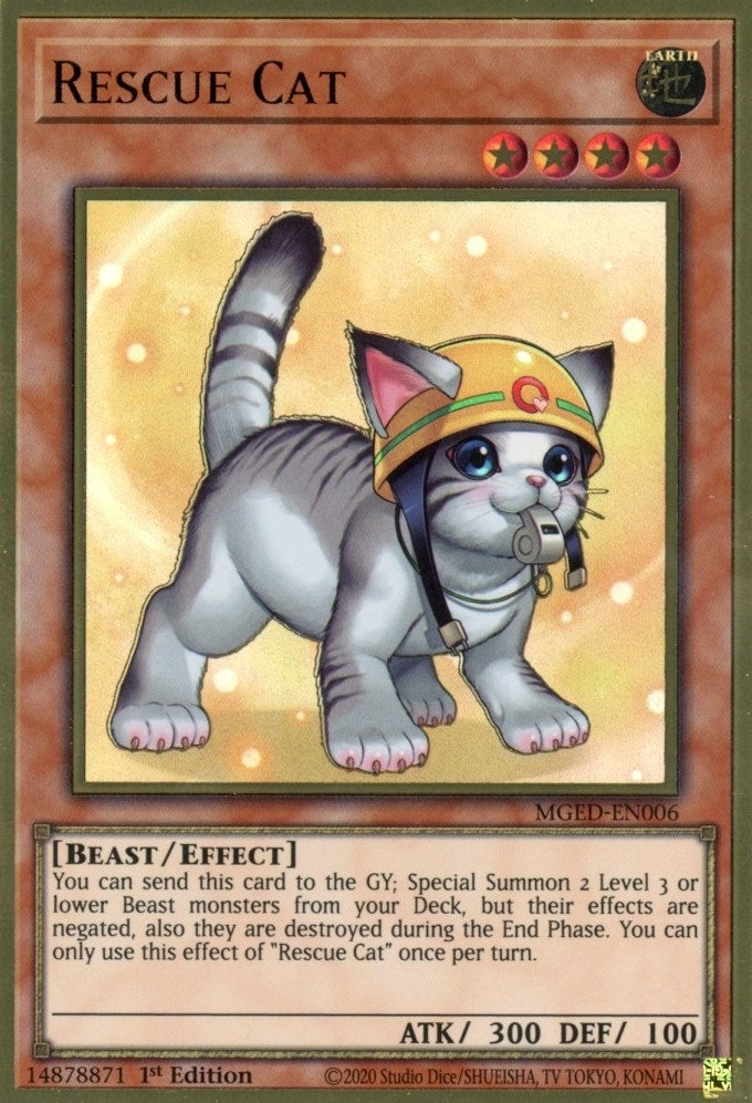 Rescue Cat Alternate Art (MGED-EN006) [MGED]