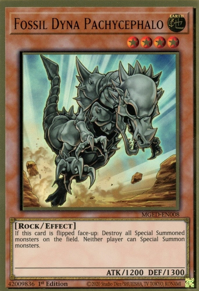 Fossil Dyna Pachycephalo [MGED-EN008] Gold Rare