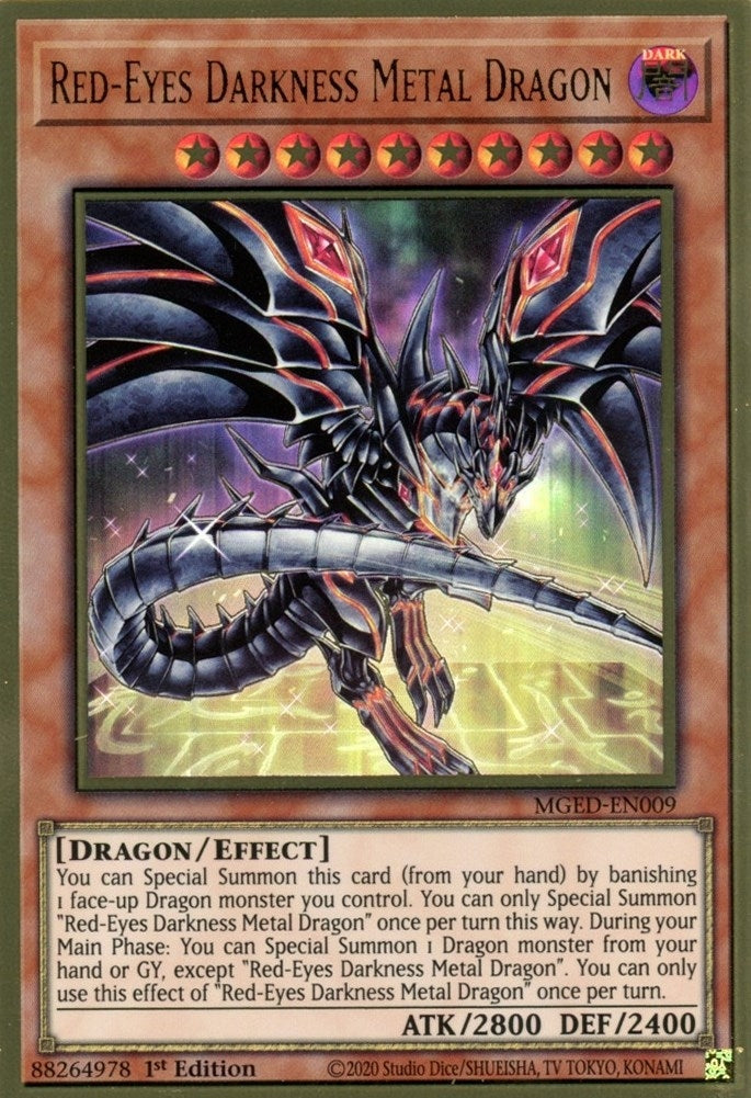 Red Eyes Darkness Metal Dragon Alternate Art (MGED-EN009) [MGED]
