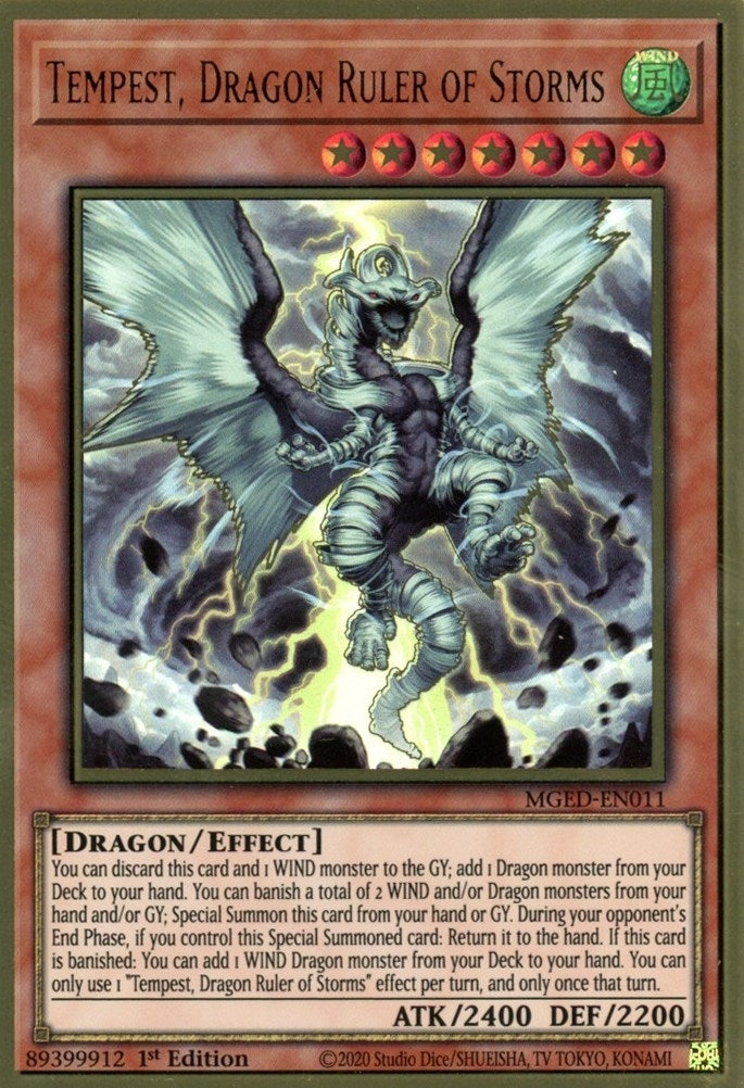 Tempest, Dragon Ruler of Storms [MGED-EN011] Gold Rare