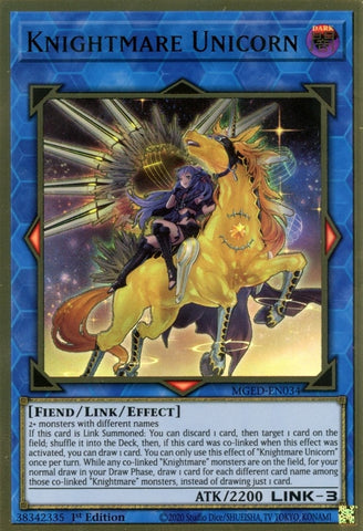 Knightmare Unicorn Alternate Art (MGED-EN034) [MGED]