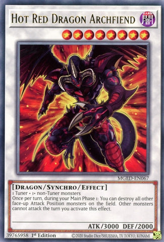 Hot Red Dragon Archfiend (MGED-EN067) [MGED]