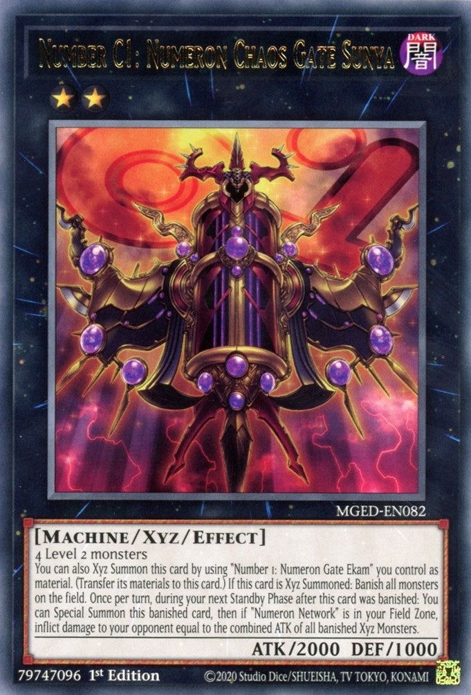 Number C1 Numeron Chaos Gate Sunya (MGED-EN082) [MGED]