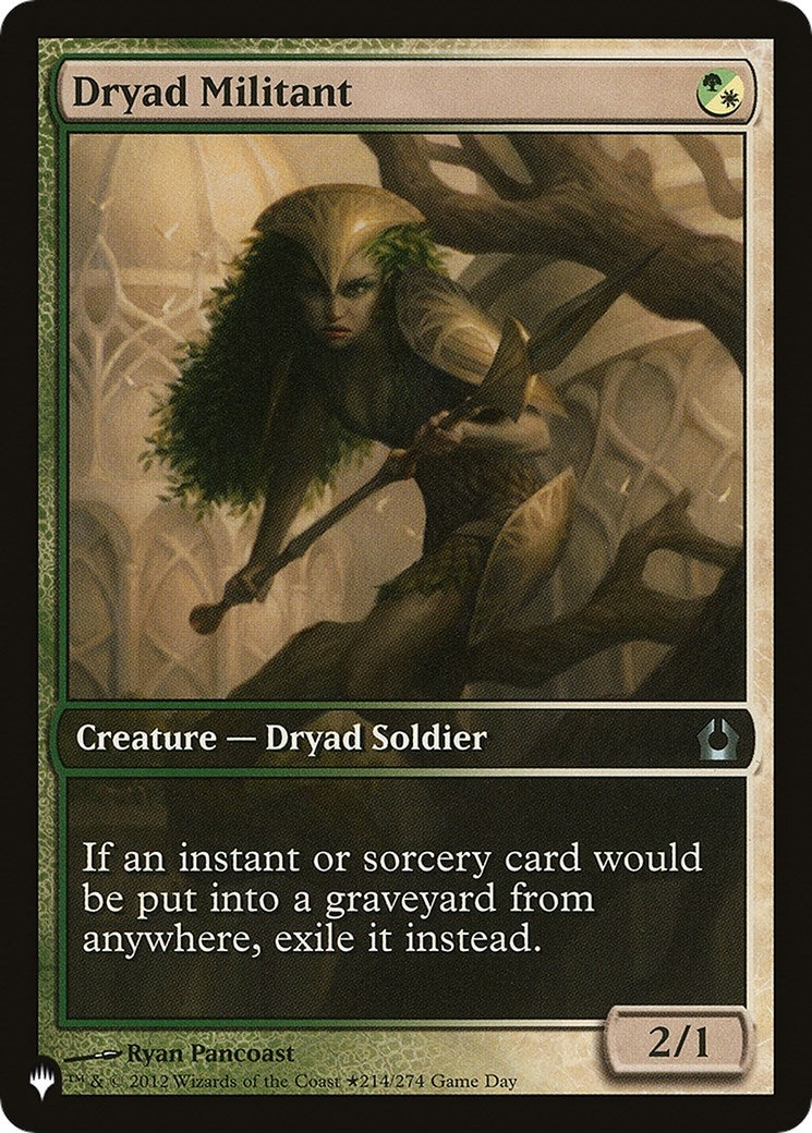 Dryad Militant (214) [LIST]