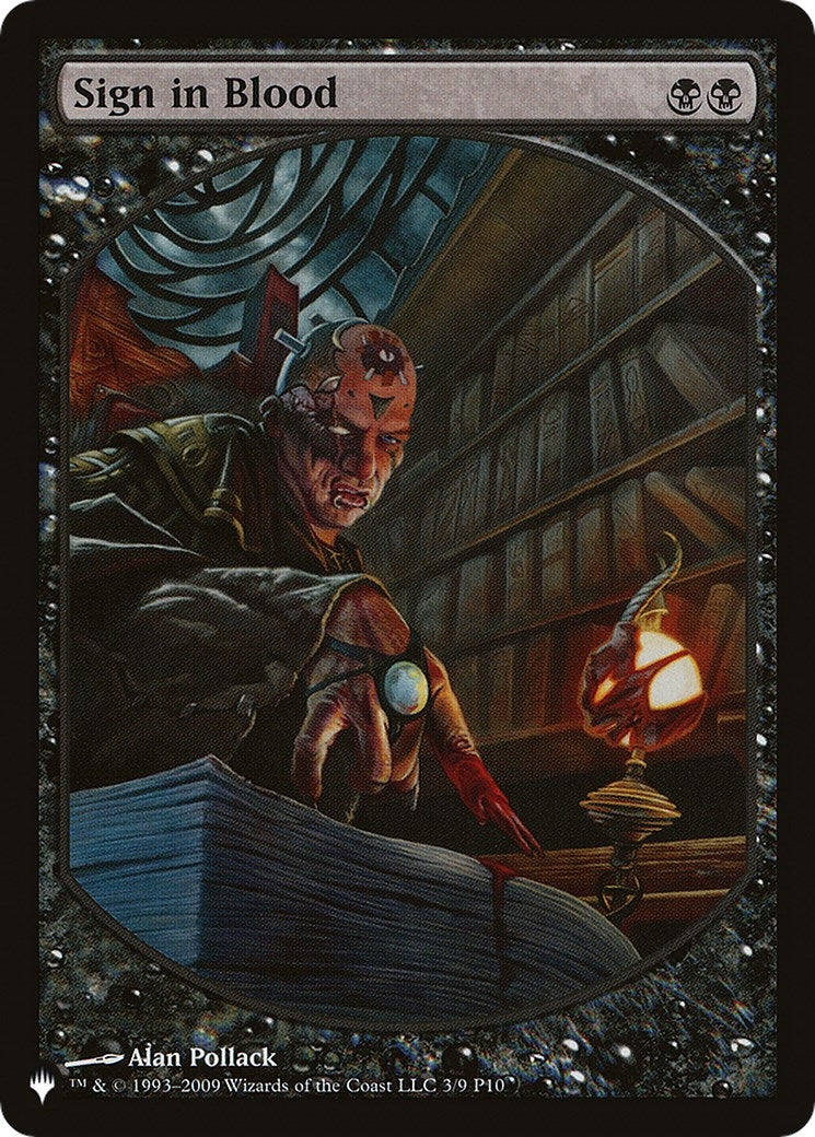 Sign in Blood (3) [LIST]