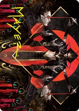 Gift of Fangs Art Card Gold Stamped Signature (34) [ASVOW]