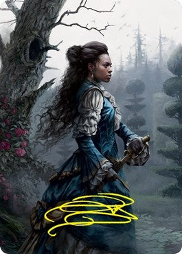 Mina Harker Art Card (Gold-Stamped Signature) [Innistrad: Crimson Vow Art Series]