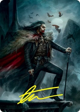 Dracula Blood Immortal Art Card Gold Stamped Signature (71) [ASVOW]