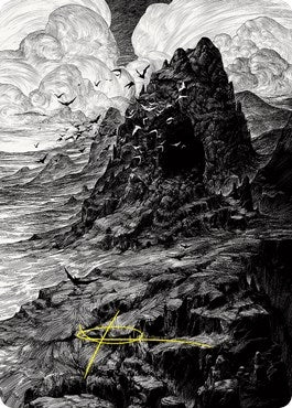 Mountain Art Card Gold Stamped Signature (80) [ASVOW]