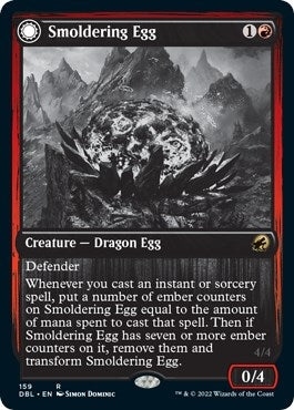 Smoldering Egg // Ashmouth Dragon [Innistrad: Double Feature]