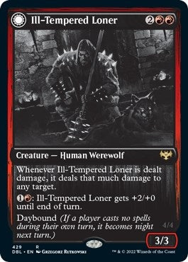Ill-Tempered Loner // Howlpack Avenger [Innistrad: Double Feature]