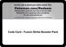 Code Card Fusion Strike Booster Pack [SWSH08]