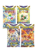 Brilliant Stars Booster Pack Art Bundle Set of 4 [SWSH09]