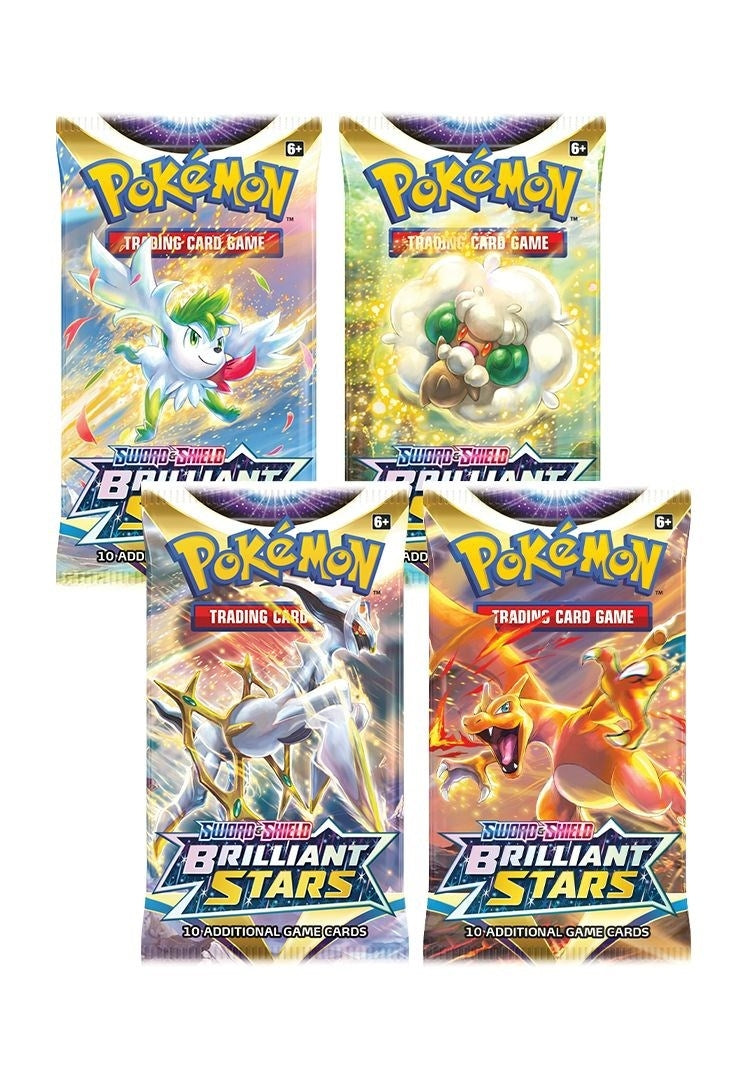 Brilliant Stars Booster Pack Art Bundle Set of 4 [SWSH09]