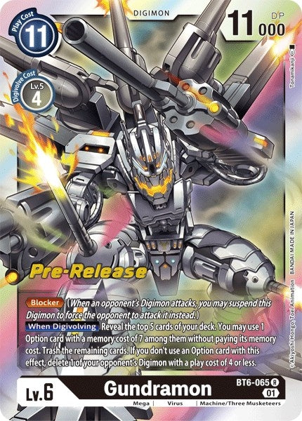 Image for Gundramon [Double Diamond Pre-Release Cards]