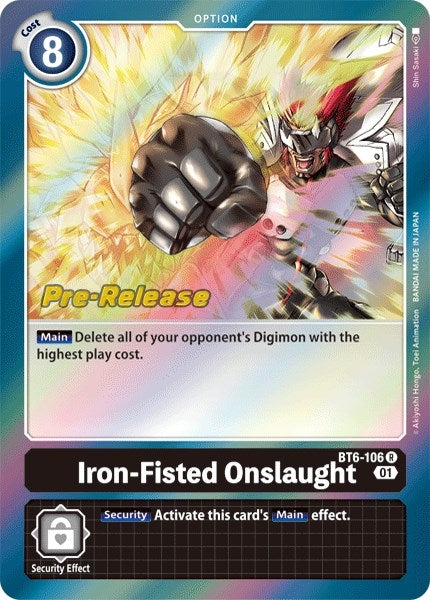 Image for Iron-Fisted Onslaught [Double Diamond Pre-Release Cards]