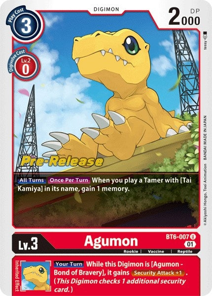 Image for Agumon [Double Diamond Pre-Release Cards]