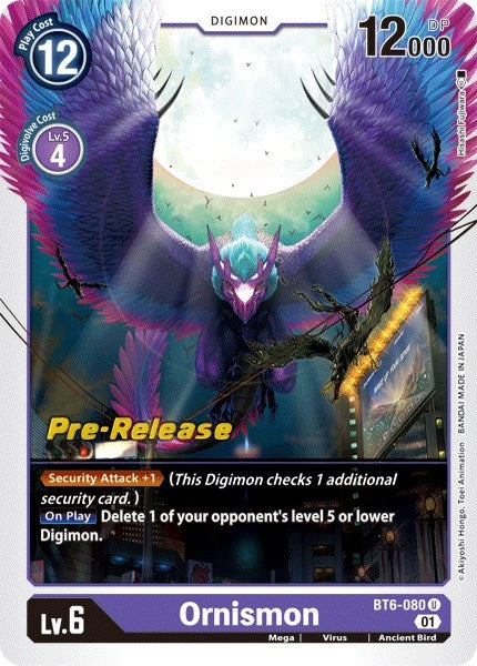 Image for Ornismon [Double Diamond Pre-Release Cards]