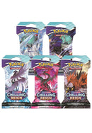 Chilling Reign Sleeved Booster Pack Art Bundle Set of 5 [SWSH06]