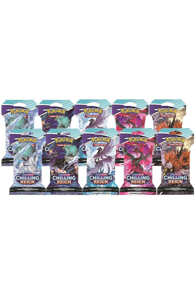Chilling Reign Sleeved Booster Pack Bundle Set of 10 [SWSH06]