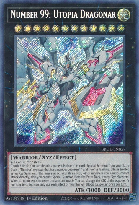 Number 99: Utopia Dragonar [BROL-EN057] Secret Rare