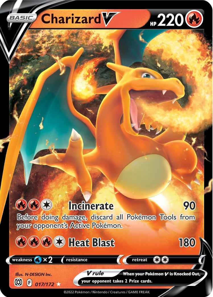 Charizard V (017/172) (SWSH09: Brilliant Stars)