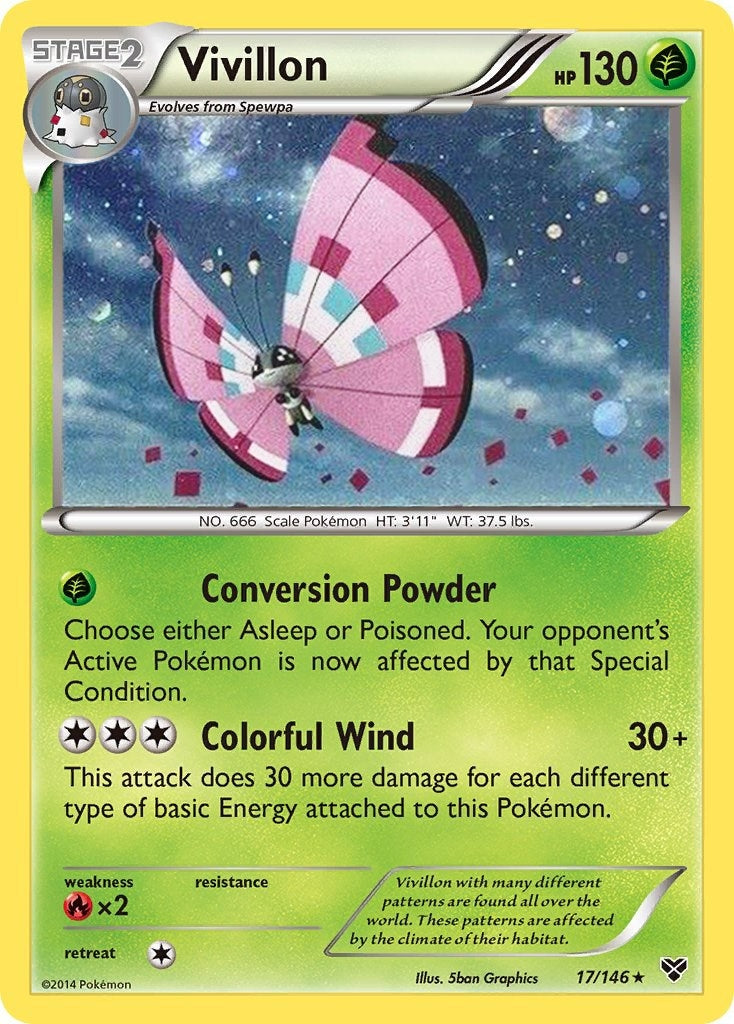 Vivillon 17 146 Cosmos Holo (017/146) [BLE]