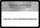 Code Card Fusion Strike Build and Battle Box [SWSH08]