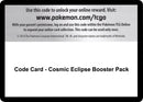 Code Card Cosmic Eclipse Booster Pack [SM12]