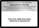 Code Card Battle Arena Deck Keldeo EX vs Rayquaza EX [STS]