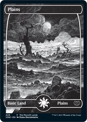 Plains Moonlit Land Foil Etched (408) [WPN]