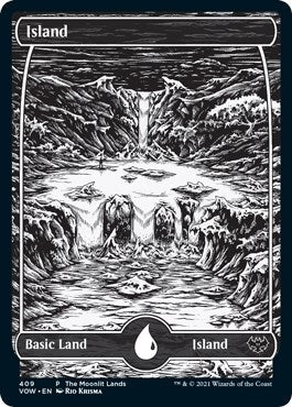 Island Moonlit Land Foil Etched (409) [WPN]