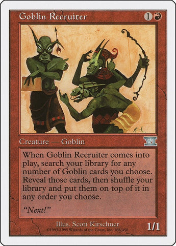 Goblin Recruiter (186) [6ED]