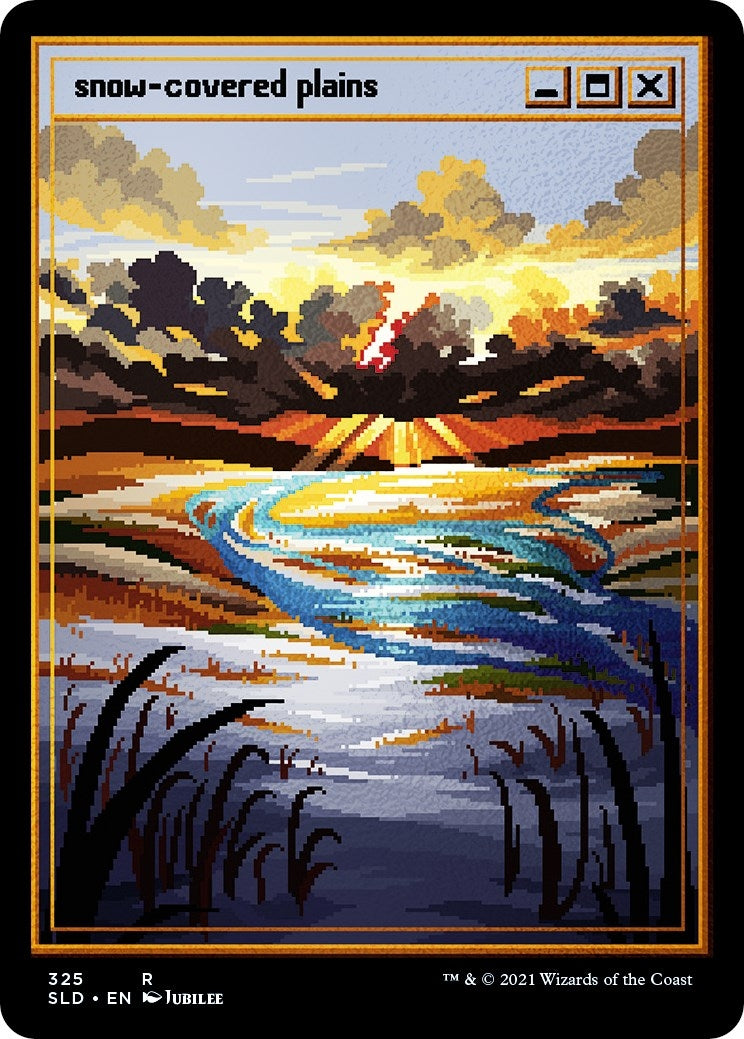 Snow Covered Plains PixelSnowLandsjpg Foil Etched (325) [SLD]