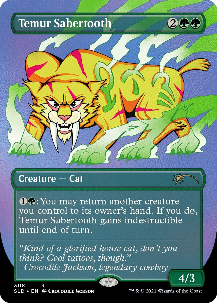 Temur Sabertooth Foil Etched (308) [SLD]