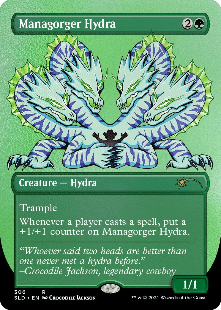Managorger Hydra (Borderless) (Foil Etched) [Secret Lair Drop Series]