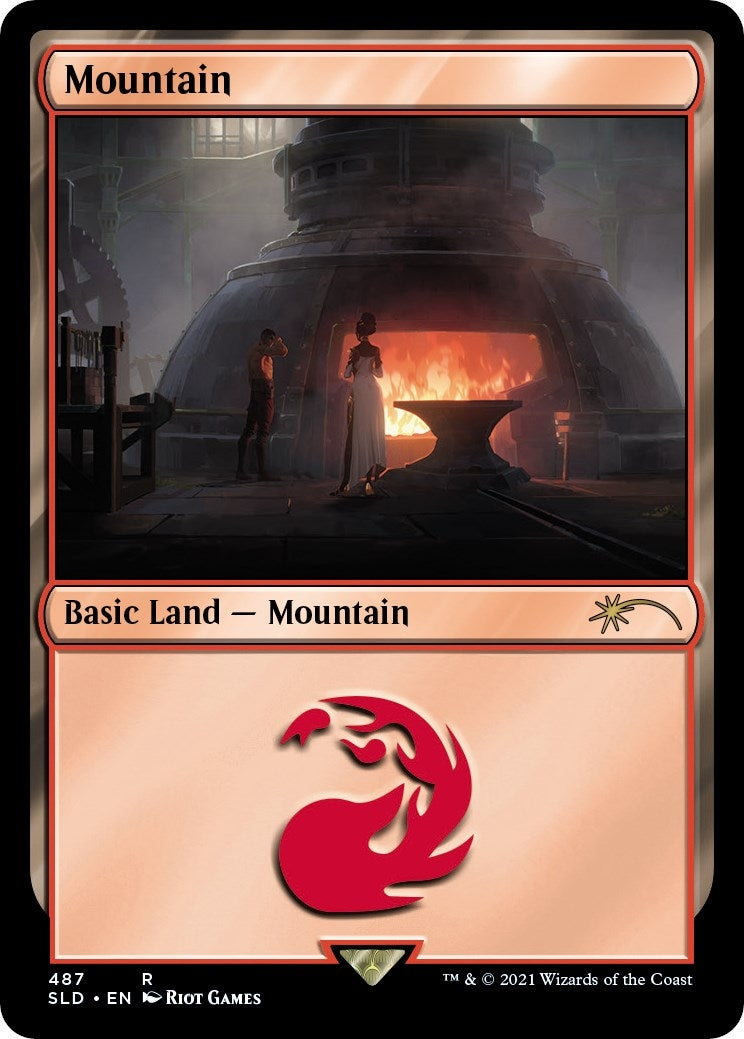 Mountain Secret Lair x Arcane Lands (487) [SLD]
